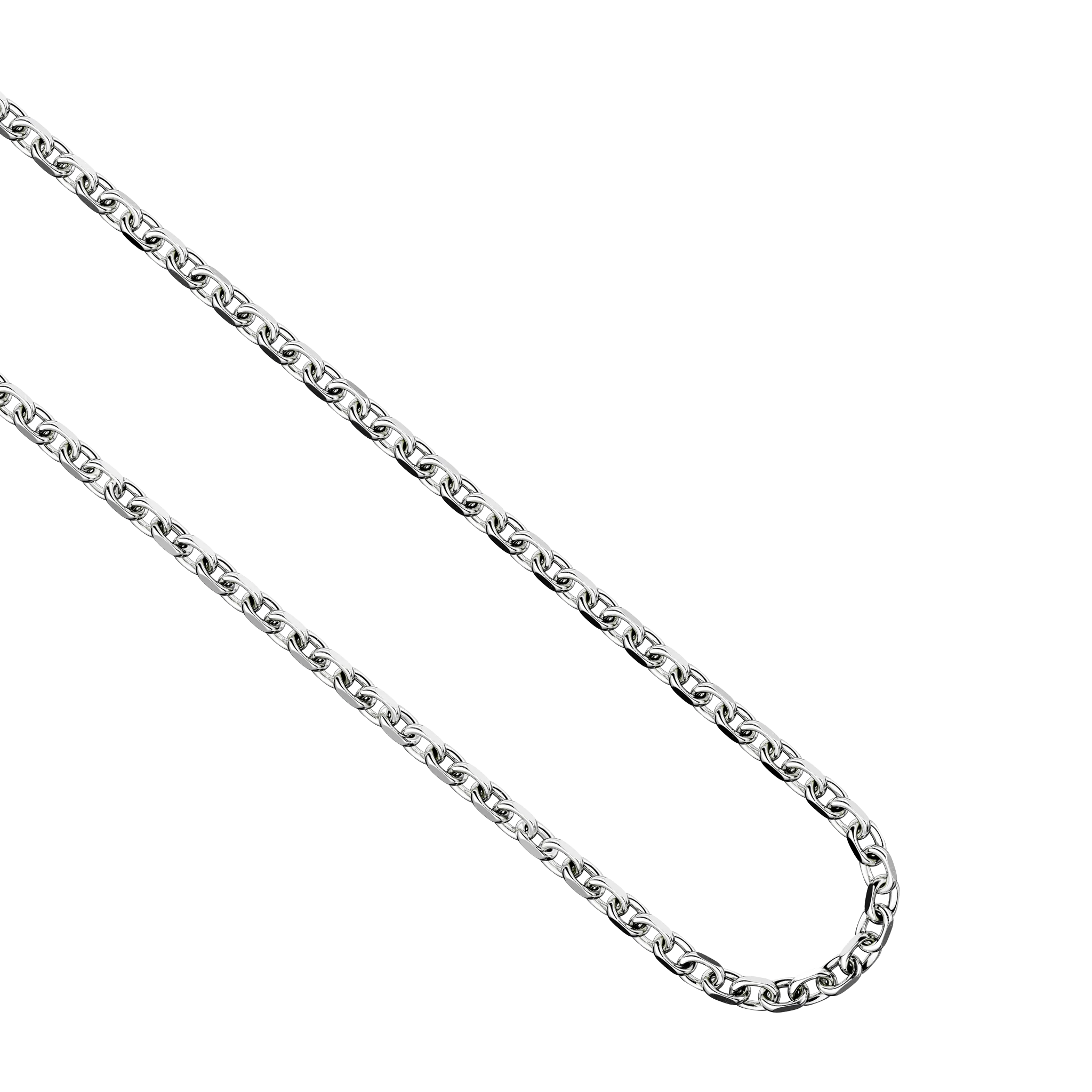 Silver Diamond Cut Trace Chain M - Image 3